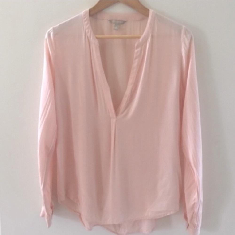 BANANA REPUBLIC banded collar tunic top